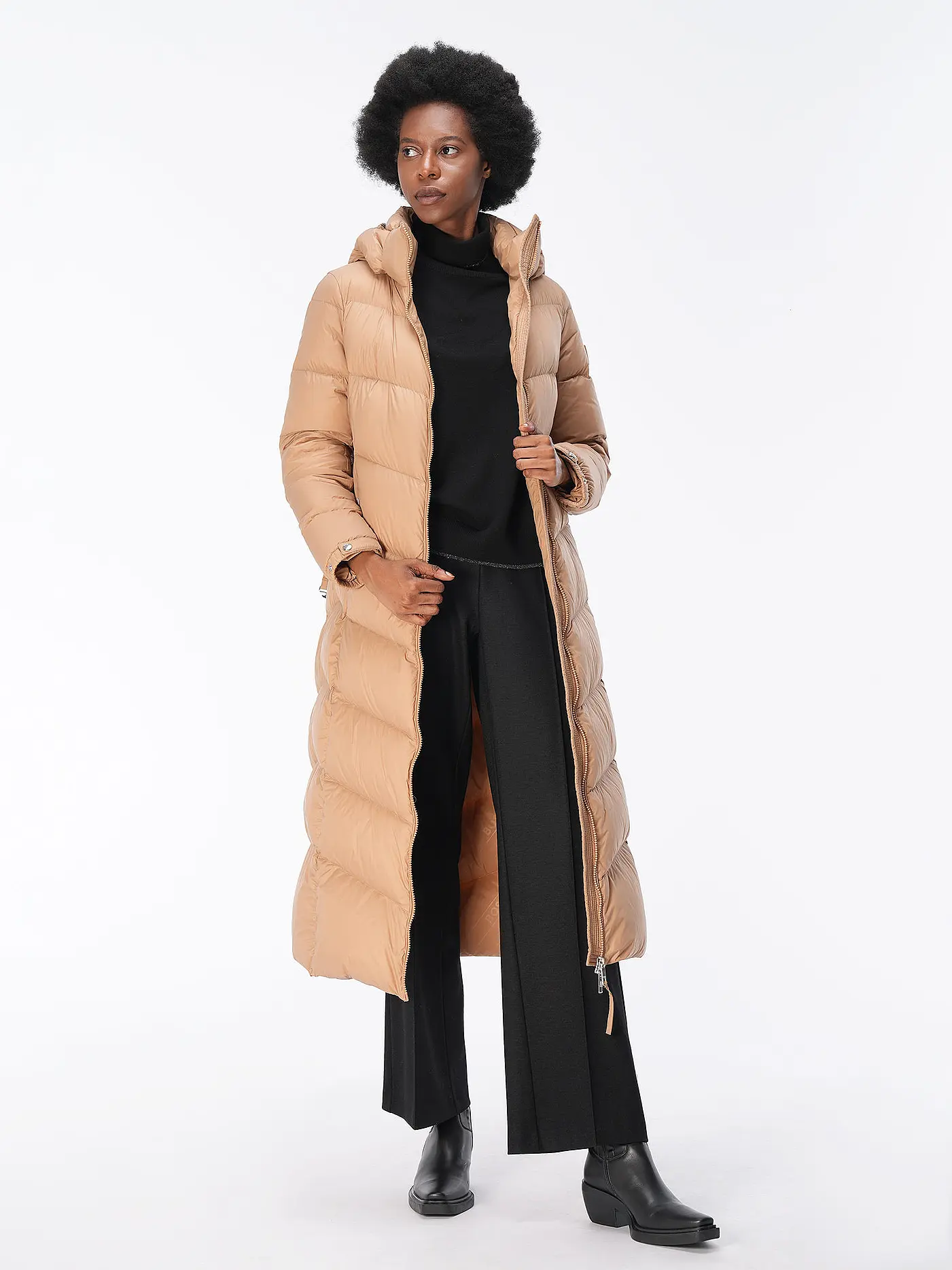 BOSS | Daunensteppmantel PAMAXI2 | beige